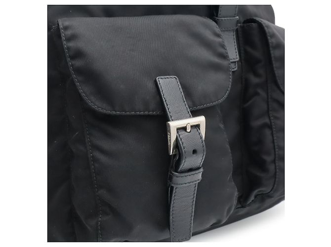 Mochila Prada Triangle Negro - vista 9