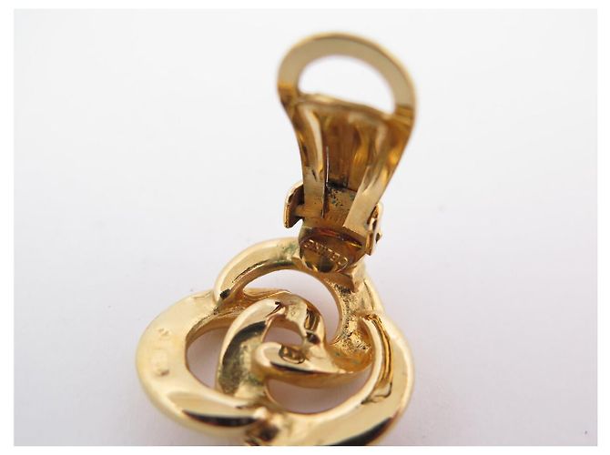 Céline VINTAGE CELINE VERSCHRANKTE RINGOHRRINGE CIRCA 80 GOLD Golden - Ansicht 12