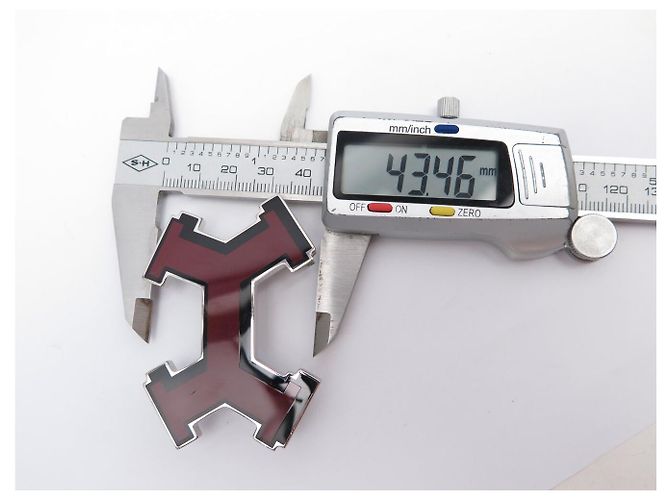 Hermès HERMES STREET GÜRTELSCHNALLE 32MM SILBERFARBENES METALL BORDEAUX EMAILLE - Ansicht 7