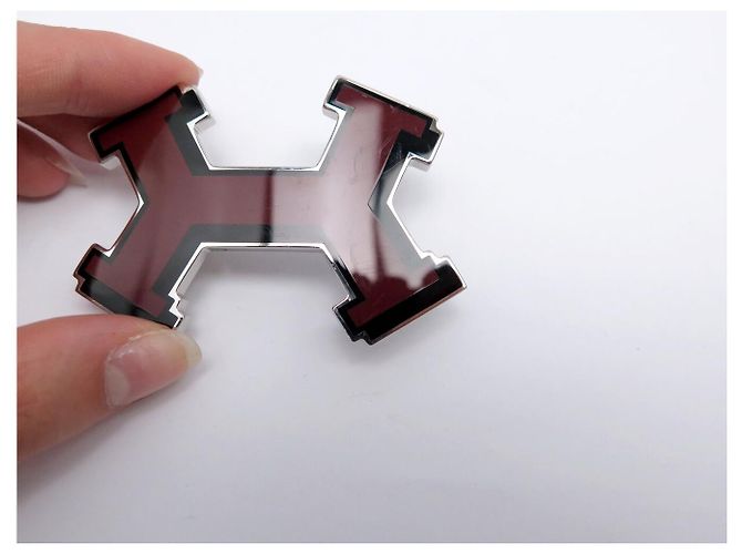 Hermès HERMES STREET GÜRTELSCHNALLE 32MM SILBERFARBENES METALL BORDEAUX EMAILLE - Ansicht 8