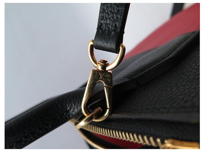 City Steamer BORSA A MANO LOUIS VUITTON STEAMER PM M54868 PELLE NERO ROSSO CON TRACOLLA - vista 14