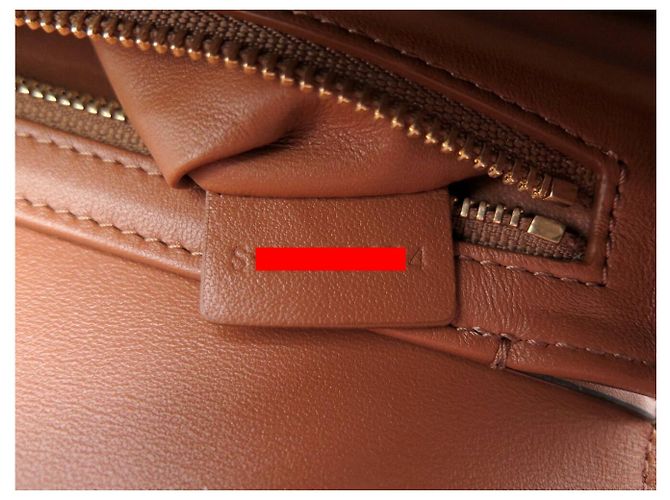 Céline NUOVA BORSA A MANO CELINE TRIOMPHE TEEN 188882 CANVAS VITELLO TAN BORSA A TRACCOLLA Marrone - vista 11