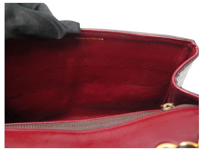 VINTAGE CHANEL CLASSIQUE TIMELESS HANDTASCHE AUS SCHWAREM CHEVRON-LEDER Schwarz - Ansicht 15