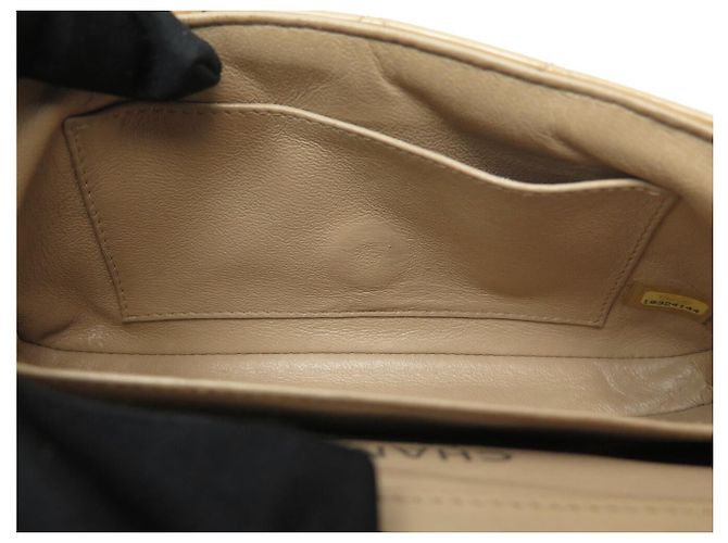 BORSA A MANO CHANEL MINI CLASSIQUE TIMELESS IN PELLE LACCA CAMEL LEATHER BAG Cammello - vista 10