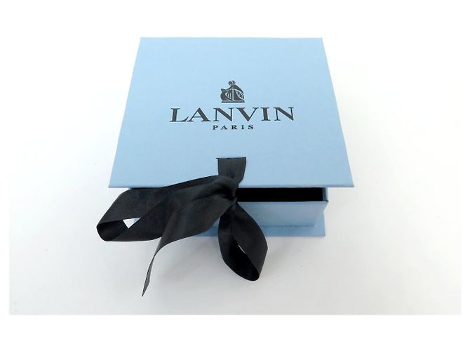 JEANNE LANVIN MEDAILLON GÜRTEL AUS LEDER UND STRETCH-CANVAS T68-88CM BLACK BELT Schwarz - Ansicht 11