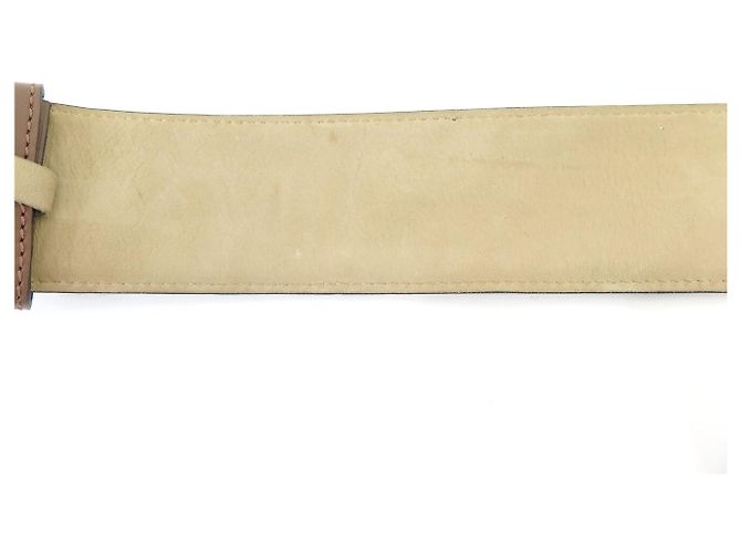 Alaïa ALAIA BREITER GÜRTEL T70 A 74 CM BRAUNES LEDER - Ansicht 12