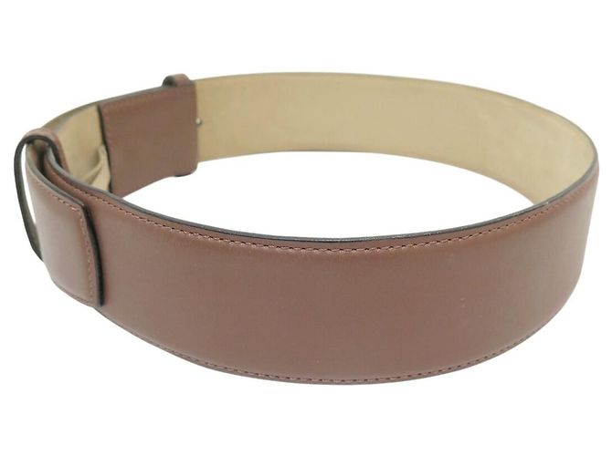Alaïa ALAIA BREITER GÜRTEL T70 A 74 CM BRAUNES LEDER - Ansicht 2