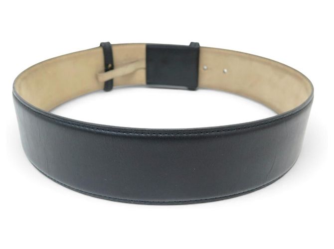 Alaïa ALAIA BREITER GÜRTEL T70 BIS 74 CM AUS SCHWARZEM LEDER - Ansicht 3