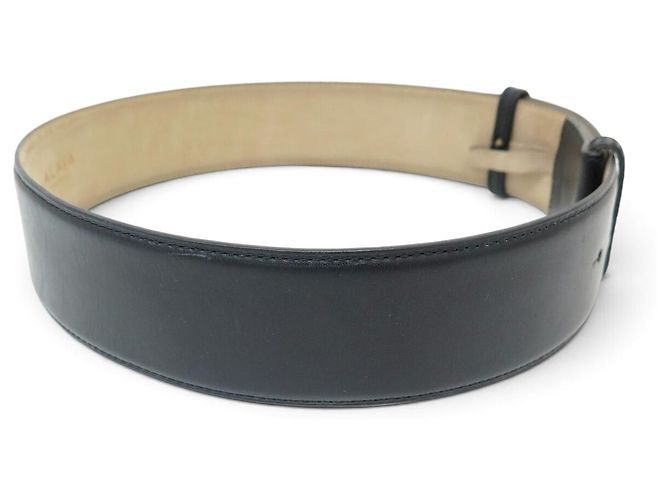 Alaïa ALAIA BREITER GÜRTEL T70 BIS 74 CM AUS SCHWARZEM LEDER - Ansicht 4