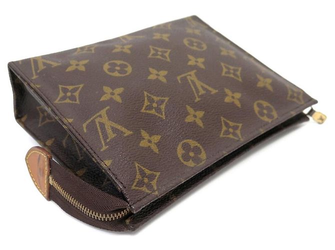 VINTAGE LOUIS VUITTON POCHE TOILETTE 19 M47544 POCHETTE MONOGRAM LV Marrone - vista 4