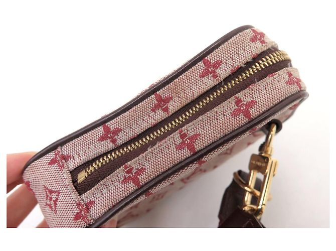 LOUIS VUITTON DIGITAL POUCH MONOGRAM MINI LIN CERISE M60001 Rot - Ansicht 14