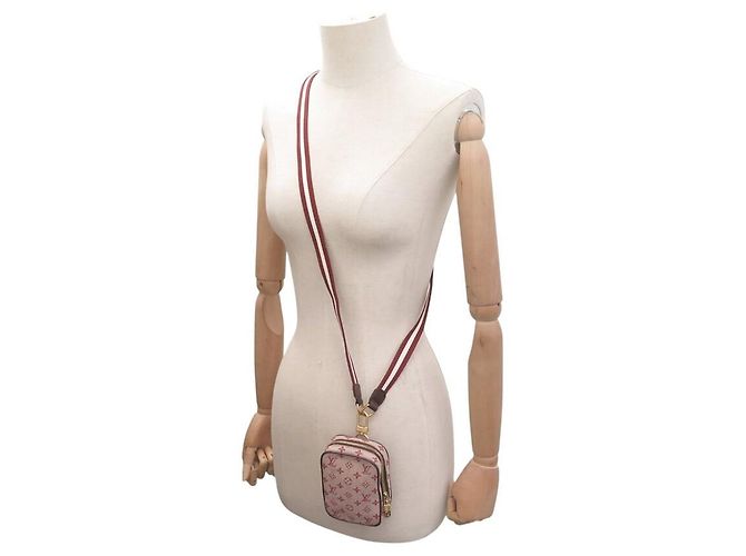 LOUIS VUITTON DIGITAL POUCH MONOGRAM MINI LIN CERISE M60001 Rot - Ansicht 6