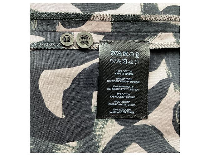 Abito midi a maniche lunghe stampato Dries Van Noten in cotone multicolore - vista 6