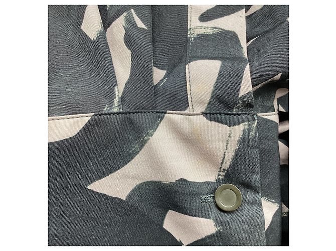 Abito midi a maniche lunghe stampato Dries Van Noten in cotone multicolore - vista 7