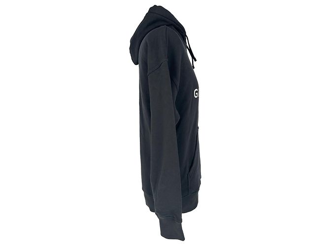 Givenchy Hoodie mit Logo-Print aus schwarzer Baumwolle - Ansicht 2