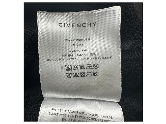 Givenchy Hoodie mit Logo-Print aus schwarzer Baumwolle - Ansicht 8