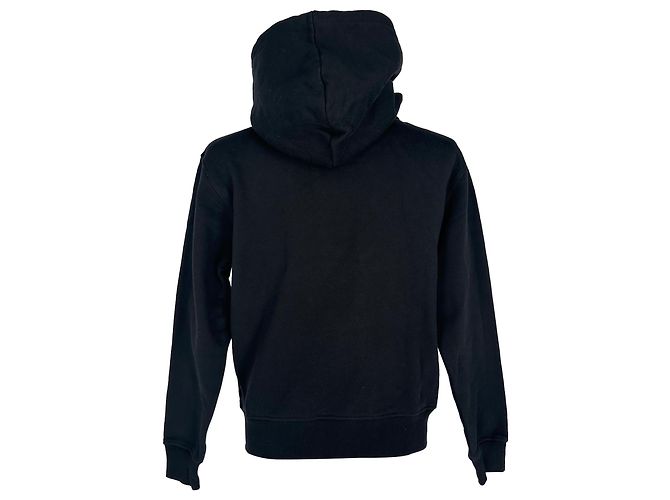 Jacquemus Hoodie mit besticktem Logo aus schwarzer Baumwolle - Ansicht 3