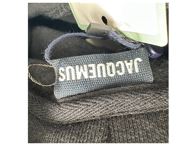 Jacquemus Hoodie mit besticktem Logo aus schwarzer Baumwolle - Ansicht 4