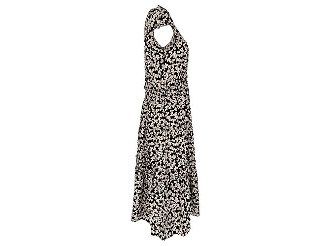 Abito midi a balze con stampa floreale Marc Jacobs in seta multicolore - vista 2
