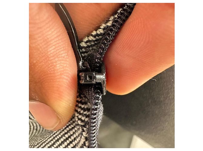 Autre Marque Minifalda de lana gris con estampado de espiga Christian Dior - vista 8