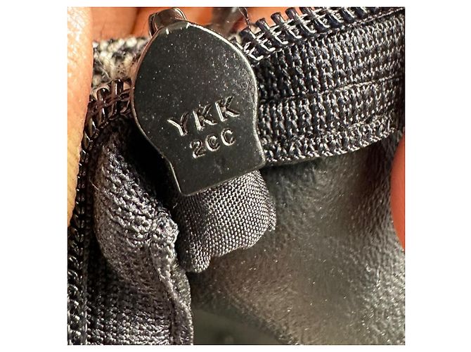Autre Marque Minifalda de lana gris con estampado de espiga Christian Dior - vista 9