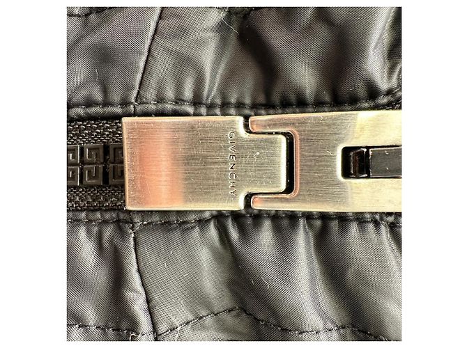 Givenchy Logo-Print Quilted Down Jacket in Black Polyamide - view 4