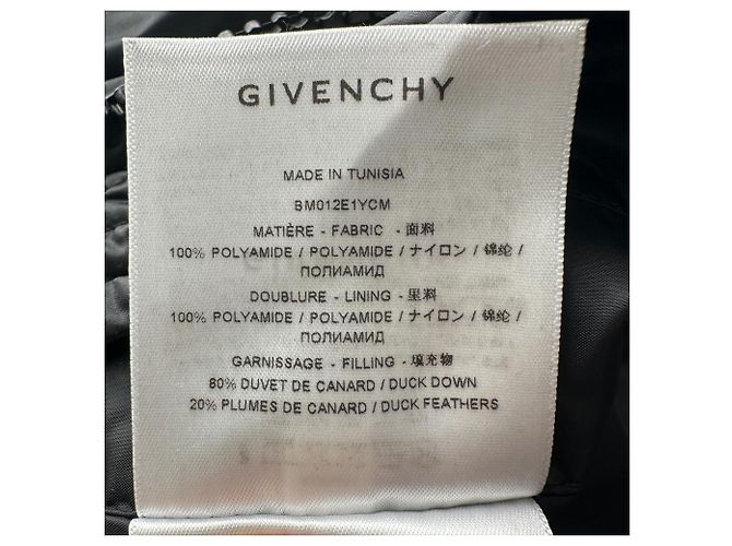 Givenchy Logo-Print Quilted Down Jacket in Black Polyamide - view 9