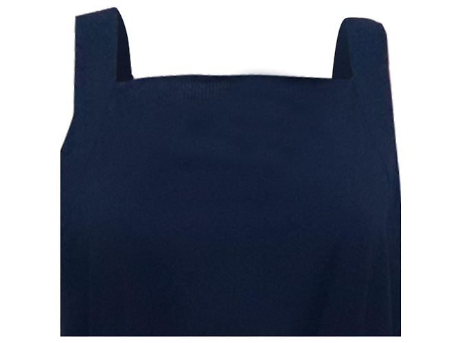 Vestido midi Max Mara Leisure Panfilo en algodón azul marino - vista 2