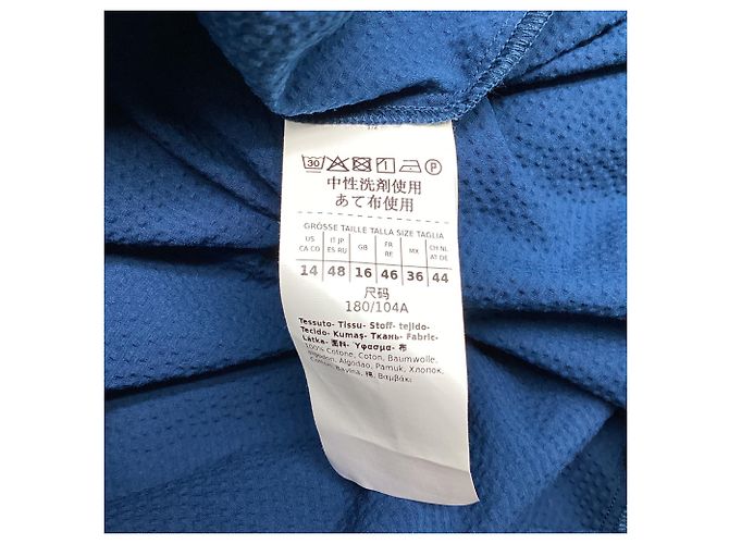 Vestido midi Max Mara Leisure Panfilo en algodón azul marino - vista 6