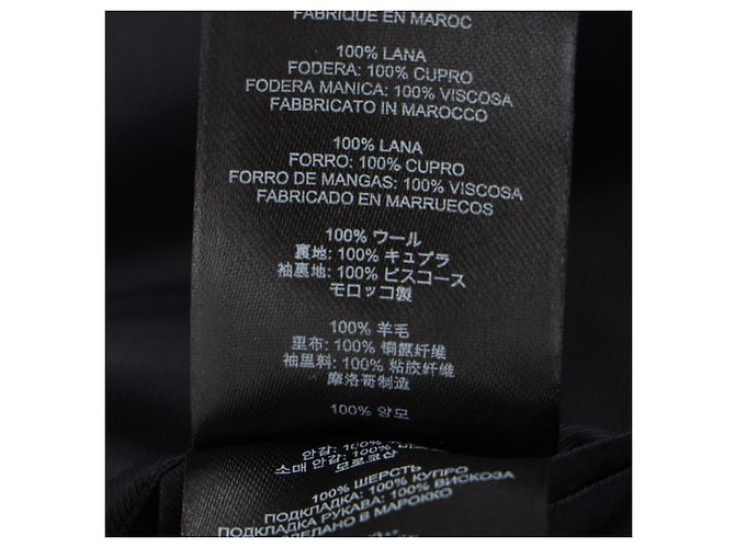 Dries Van Noten einreihiger Blazer aus navyblauer Wolle Marineblau - Ansicht 7