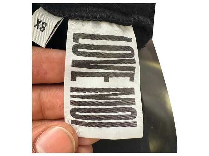 Felpa con cappuccio in cotone nero con logo ricamato Jean Paul Gaultier - vista 9