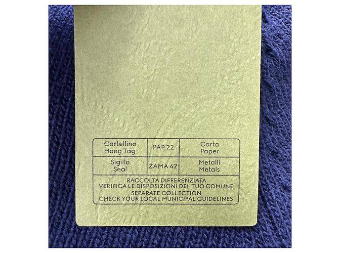 Gucci Strickpullover aus Wolle in Navyblau mit besticktem Logo Marineblau - Ansicht 7