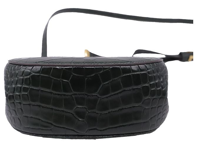 Borsa a tracolla piccola Lee Radziwill effetto coccodrillo in pelle Olive di Tory Burch Verde Verde oliva - vista 5