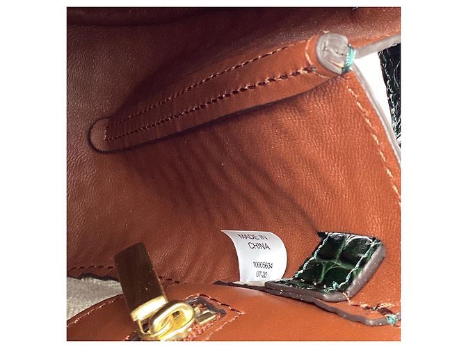 Borsa a tracolla piccola Lee Radziwill effetto coccodrillo in pelle Olive di Tory Burch Verde Verde oliva - vista 8