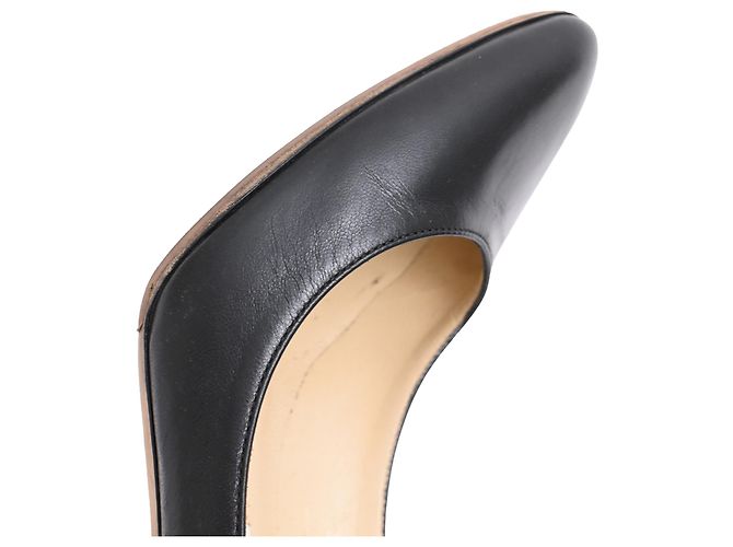 Décolleté Jimmy Choo Romy in pelle nera Stampa python - vista 14