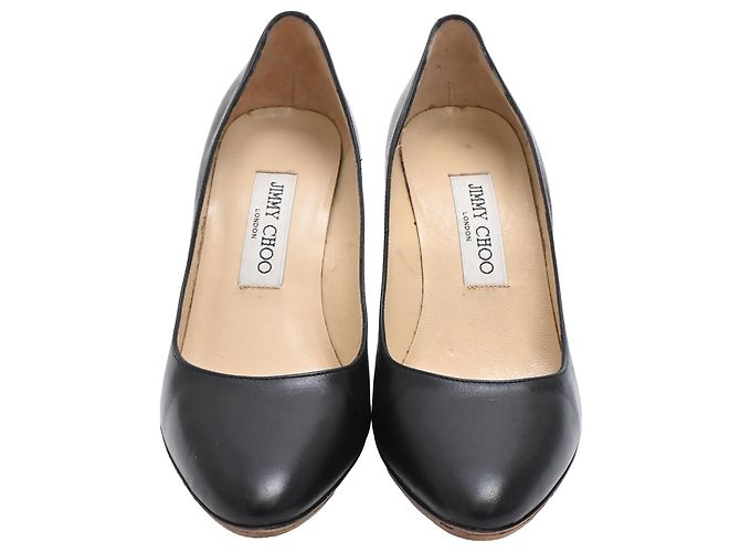 Décolleté Jimmy Choo Romy in pelle nera Stampa python - vista 2