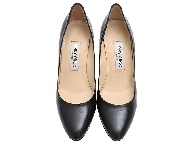 Décolleté Jimmy Choo Romy in pelle nera Stampa python - vista 5