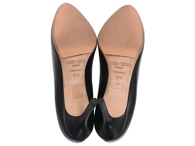 Décolleté Jimmy Choo Romy in pelle nera Stampa python - vista 6