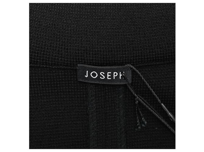 Joseph einreihiger Blazer mit Bindegürtel aus schwarzer Wolle - Ansicht 5
