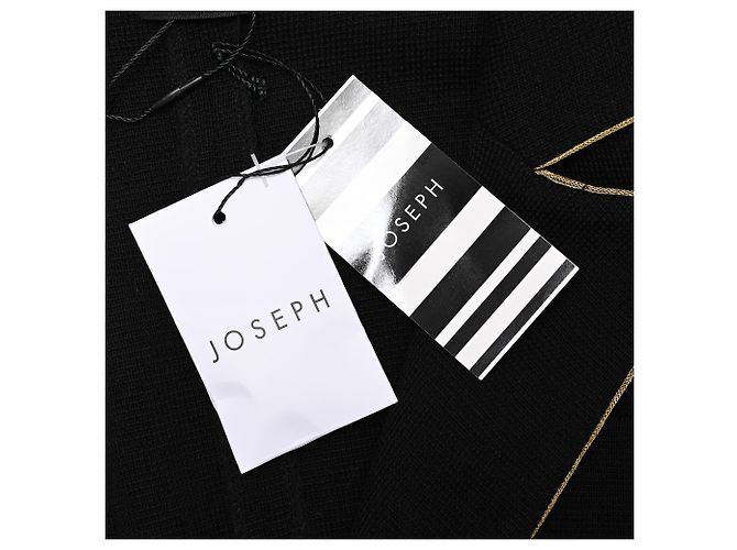 Joseph einreihiger Blazer mit Bindegürtel aus schwarzer Wolle - Ansicht 6