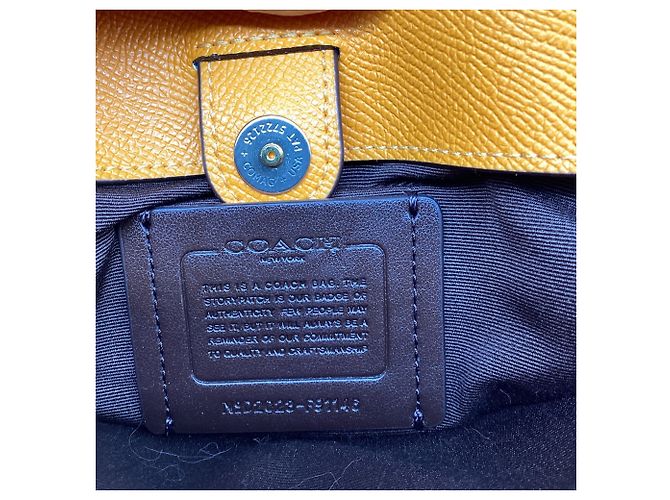 Borsa Coach Mini Lillie Carryall in pelle arancione - vista 10