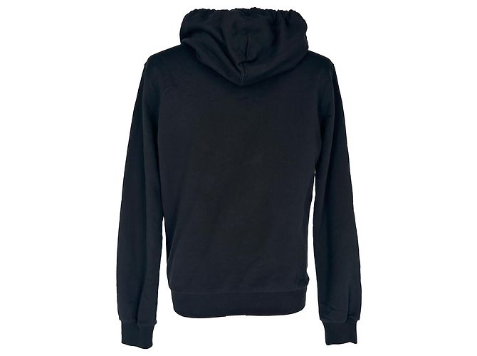 Dolce & Gabbana Hoodie mit Logo-Print aus schwarzer Baumwolle - Ansicht 2