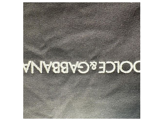 Dolce & Gabbana Hoodie mit Logo-Print aus schwarzer Baumwolle - Ansicht 4