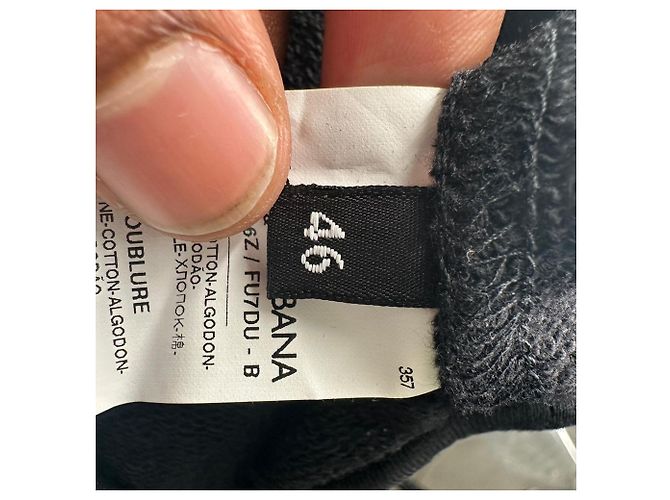 Dolce & Gabbana Hoodie mit Logo-Print aus schwarzer Baumwolle - Ansicht 8