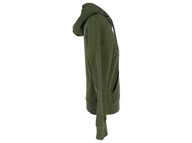 Felpa con cappuccio Alexander Mcqueen con logo graffiti in cotone olive Verde Verde oliva - vista 2