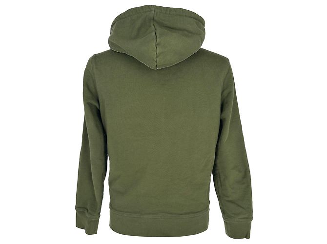 Felpa con cappuccio Alexander Mcqueen con logo graffiti in cotone olive Verde Verde oliva - vista 3
