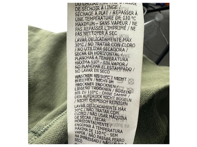Felpa con cappuccio Alexander Mcqueen con logo graffiti in cotone olive Verde Verde oliva - vista 8