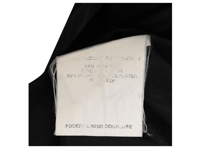 Yves Saint Laurent Blusa Asimétrica YSL en Seda Negra Negro - vista 7