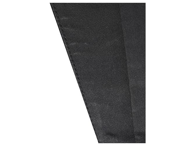 Yves Saint Laurent Blusa Asimétrica YSL en Seda Negra Negro - vista 8