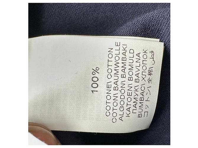 Polo effetto layering Brunello Cucinelli in cotone blu navy - vista 10